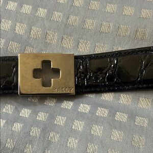 Bally Black and Gold Women's Belt